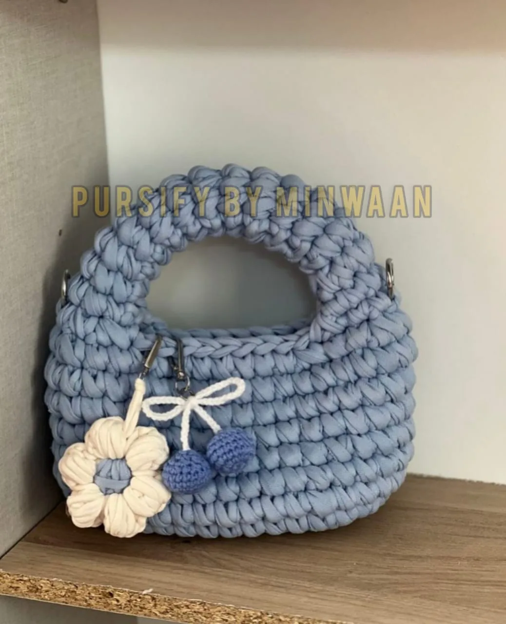 Luna Crochet Bag by Pursify by Minwaan — front view
