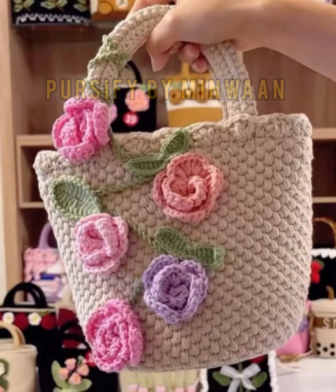 Royal Spell Crochet Bag by Pursify by Minwaan — front view