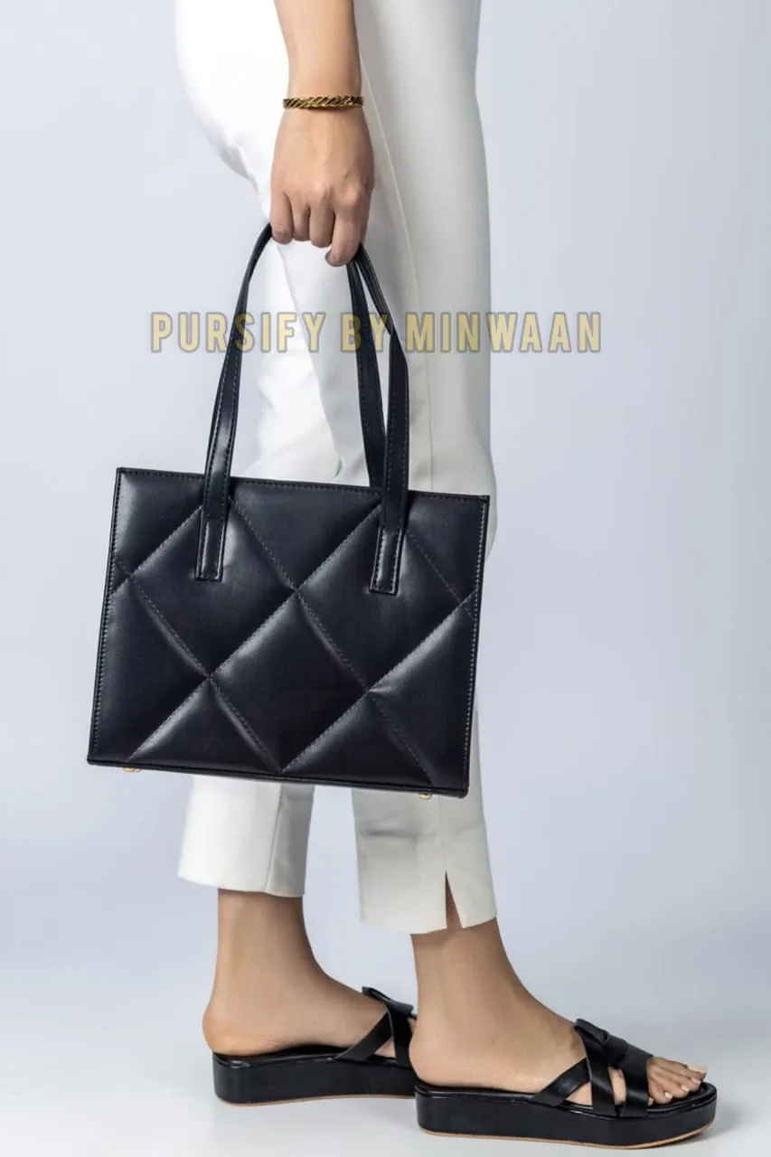 Quilted Muse Handbag by Pursify by Minwaan — front view
